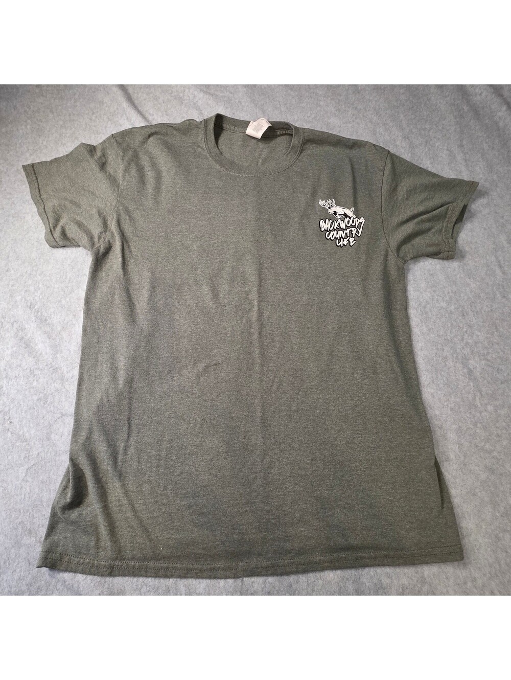 Backwoods Country Life Shirt Men Large Gray Hunting Skull All About The Bone